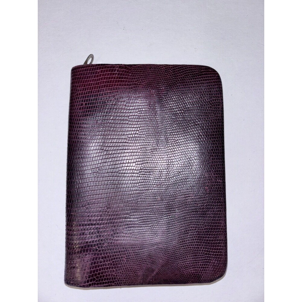 Vintage Lizard Skin Wallet From France Brown